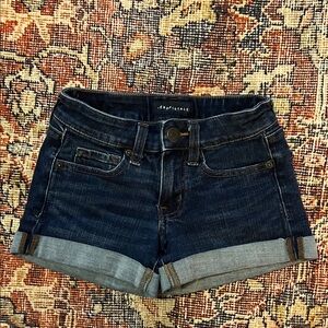 Aeropostale Women's Deep Indigo Jean Shorts